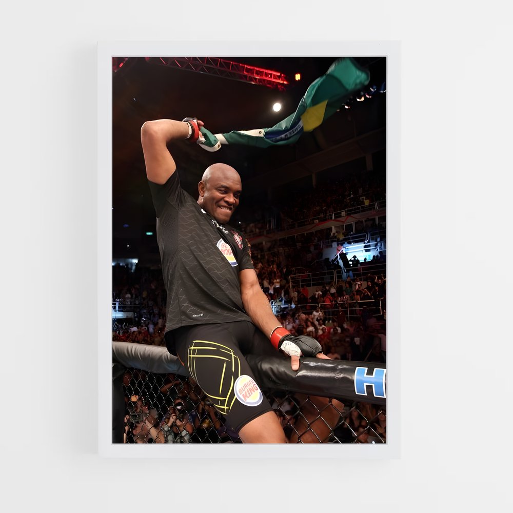 Poster Anderson silva triomphante – affiche Taekwondo (vue 3)